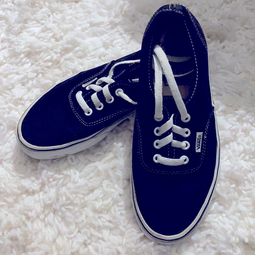 Black and White Vans Sneakers